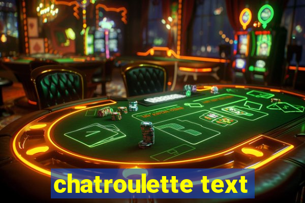 chatroulette text